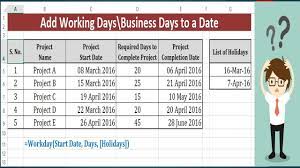 Business & Non-Business Days