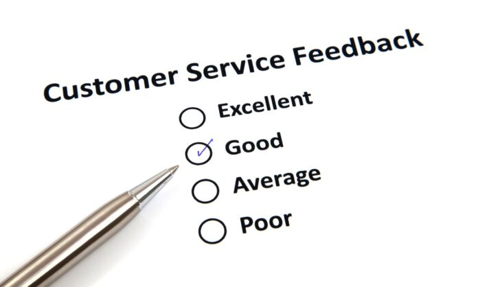 Feedback on customer service
