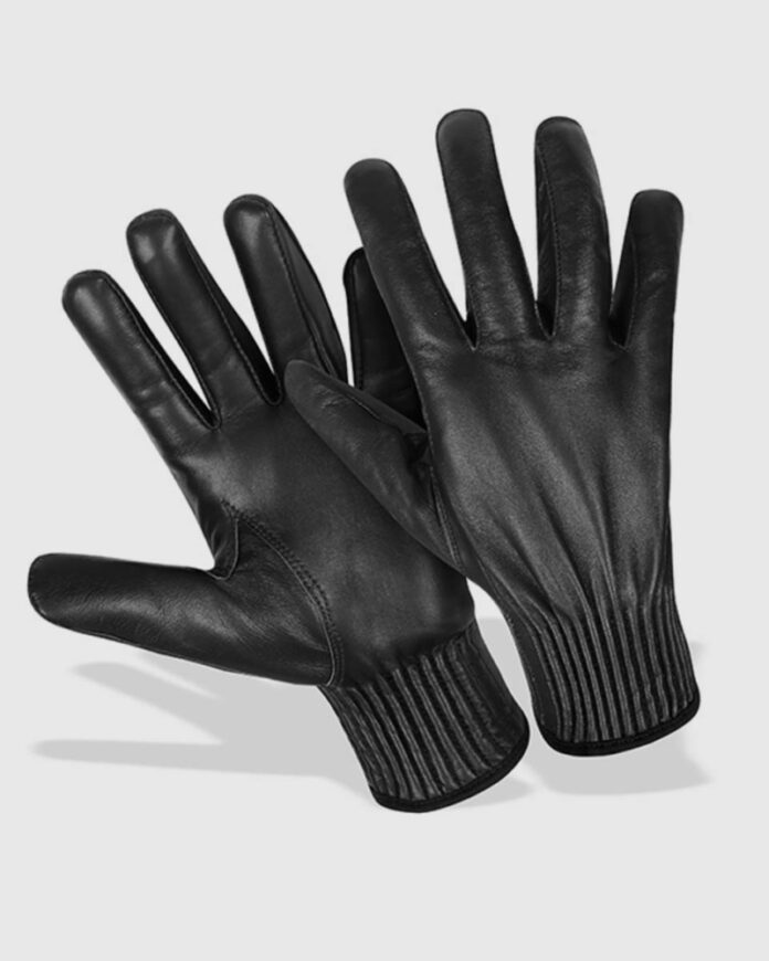 JAG BLACK LEATHER CASUAL GLOVES