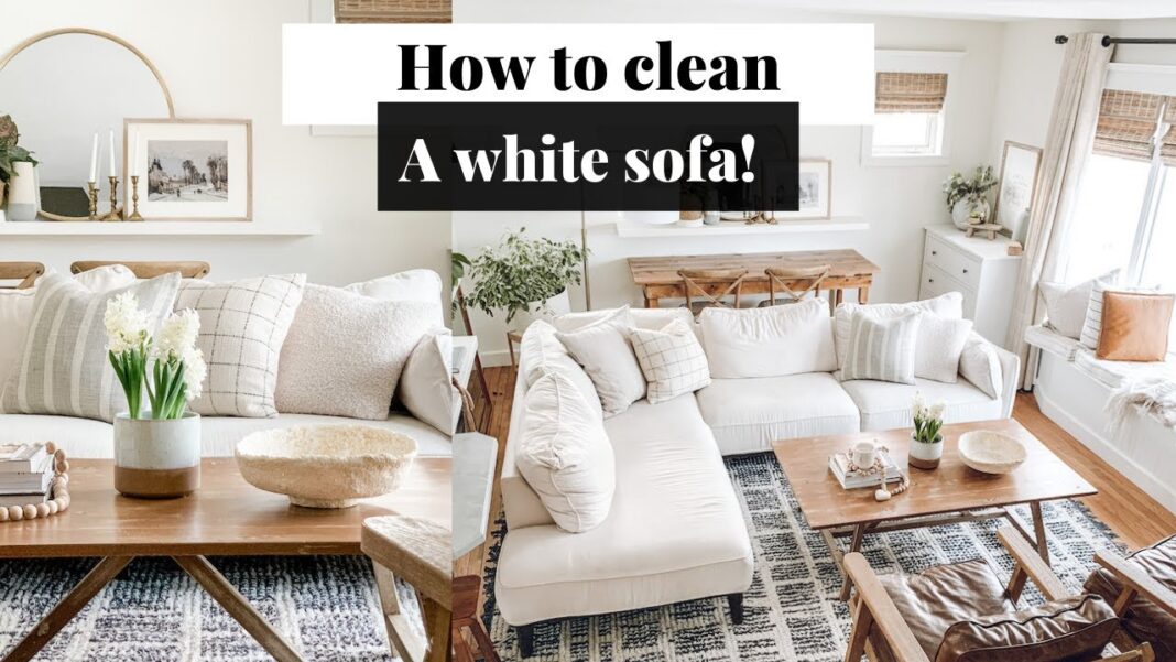 How to Clean a White Sofa?